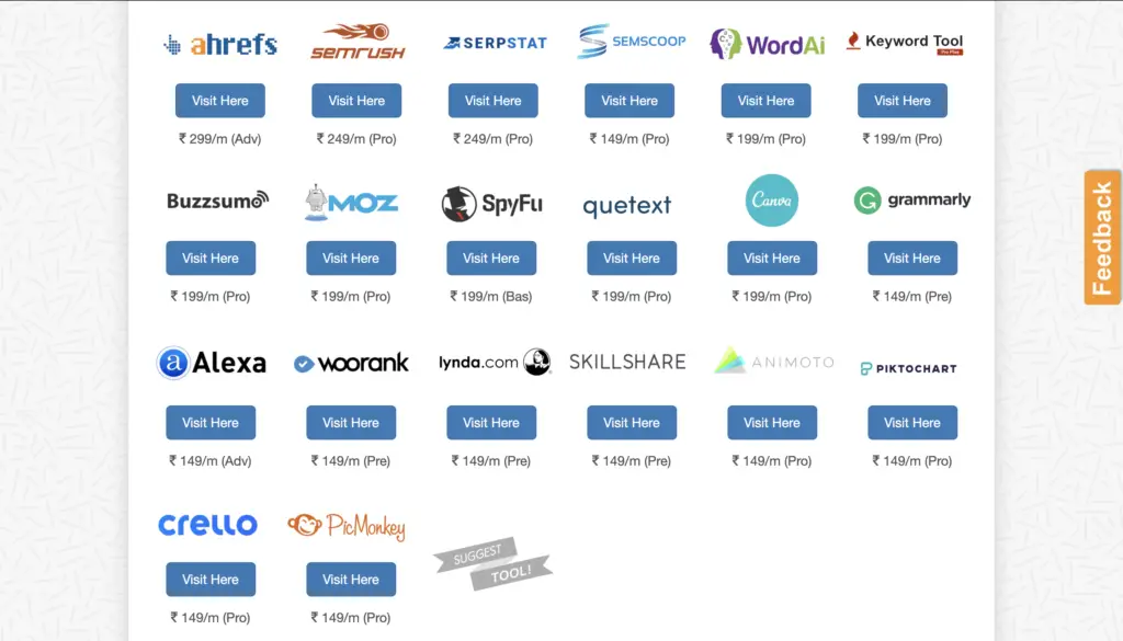 Using Free SEO Tools provided by Big Brands 5 Group Buy Tools