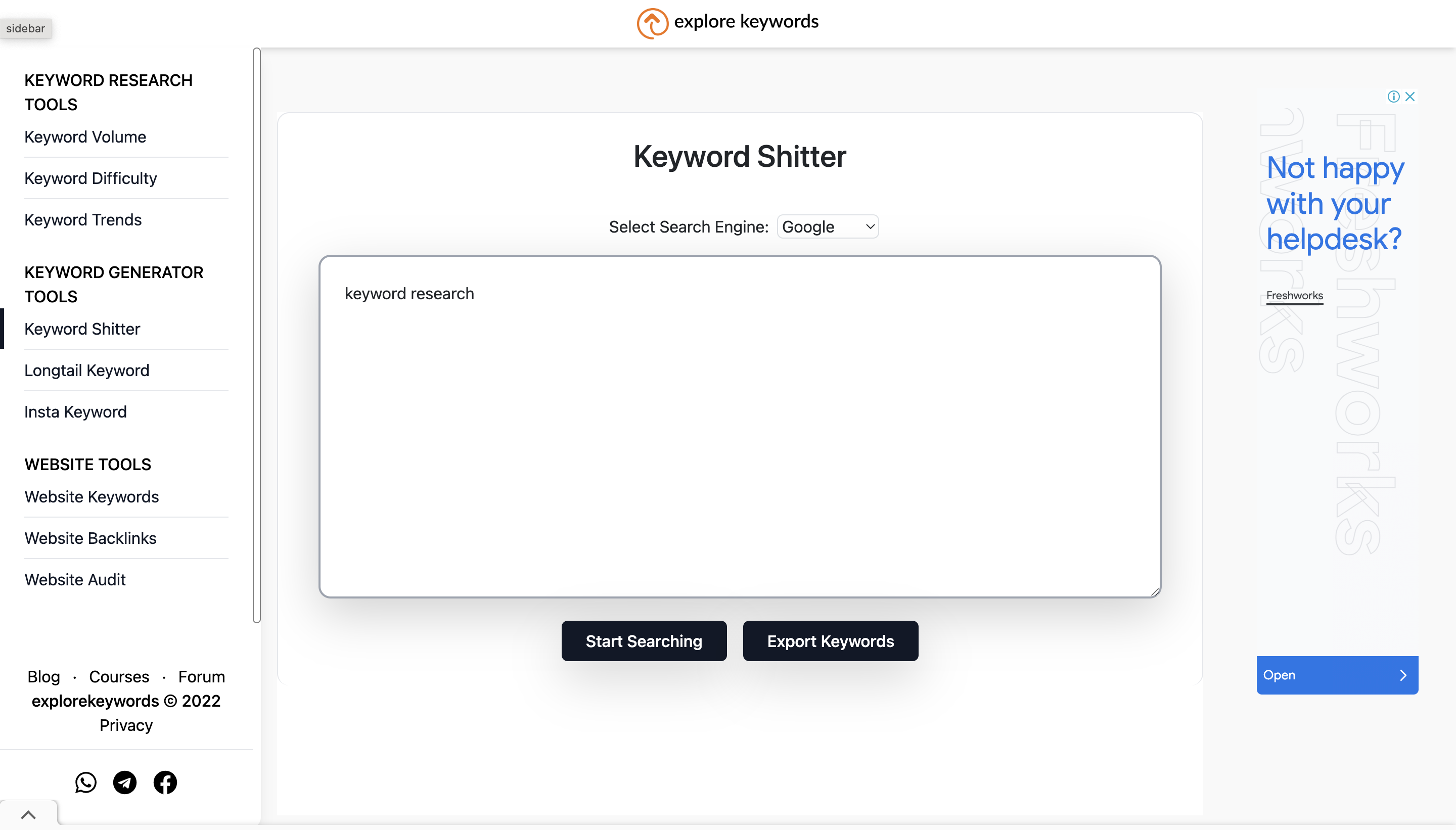 Step 1: Enter a Seed Keyword