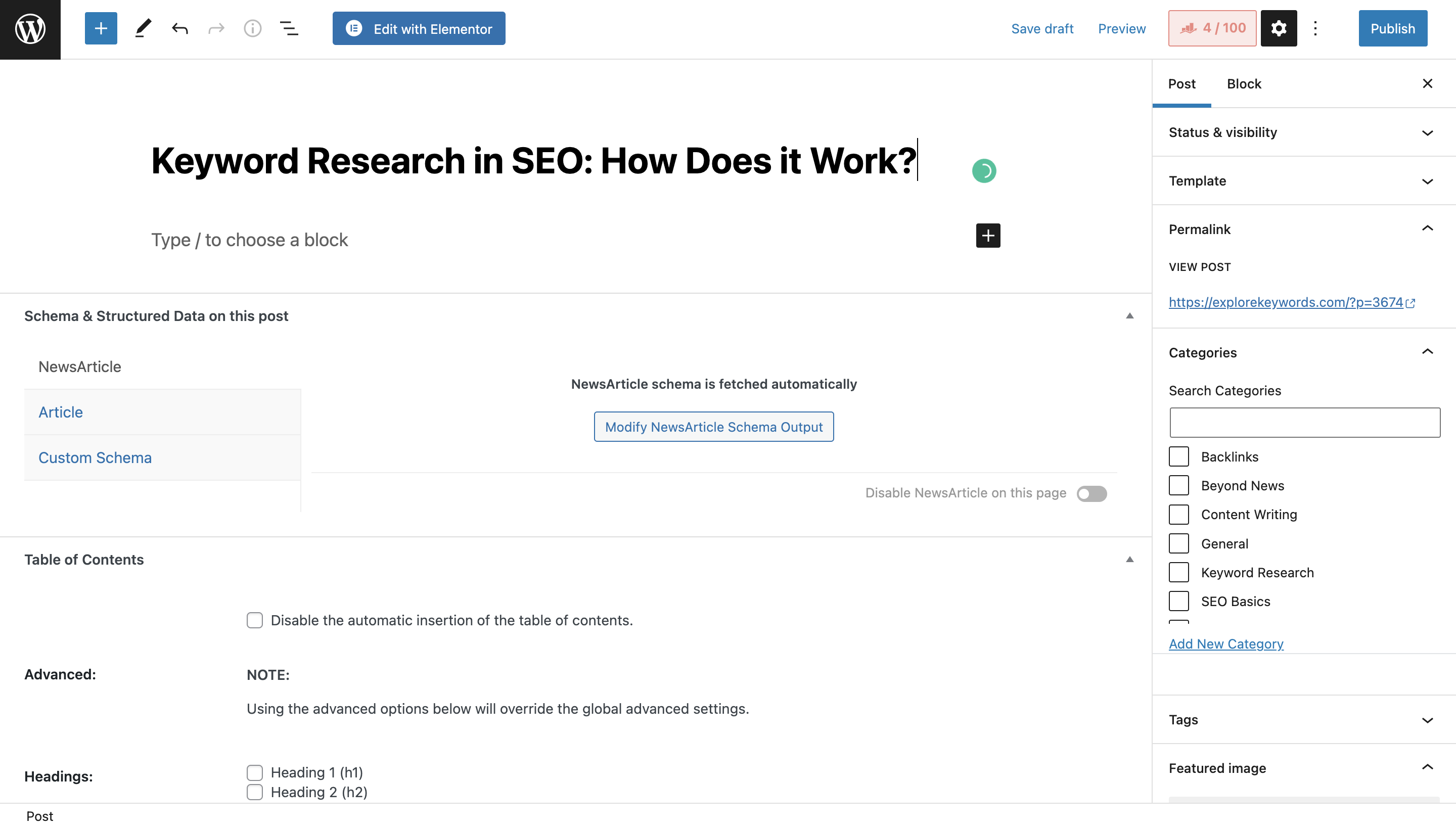 How does keyword research work