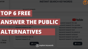 6 Free Answer the Public Alternatives Compared